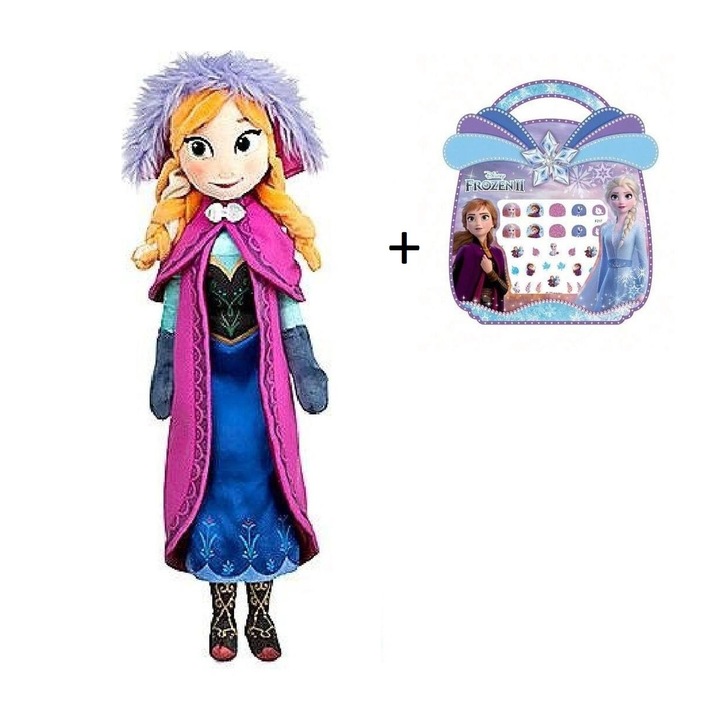Плюшена кукла Disney, Замръзналото кралство, Анна, 50 см., 3+ години