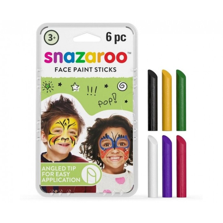 Creioane colorate pentru fata set 6 bucati Godan, multicolor, blister