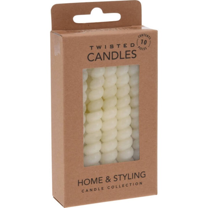 Spirál paraffin asztali gyertyák, 10 cm