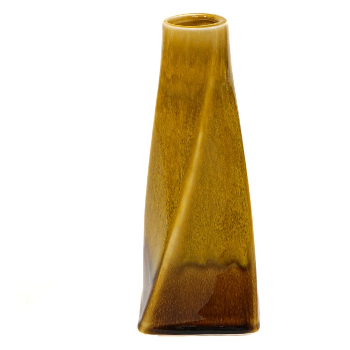 Vaza Spire, Ceramica, Verde, 20cm