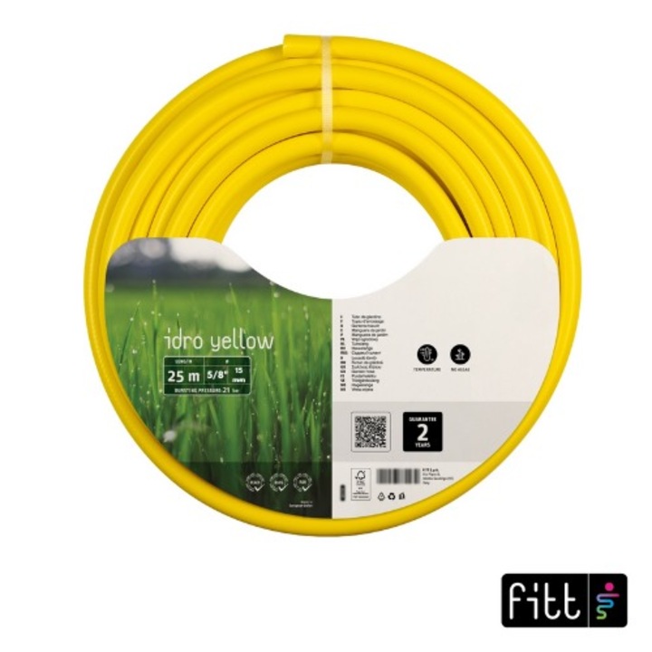 Kerti tömlő Idro Yellow, 15 mm (5/8"), tekercs 25 m