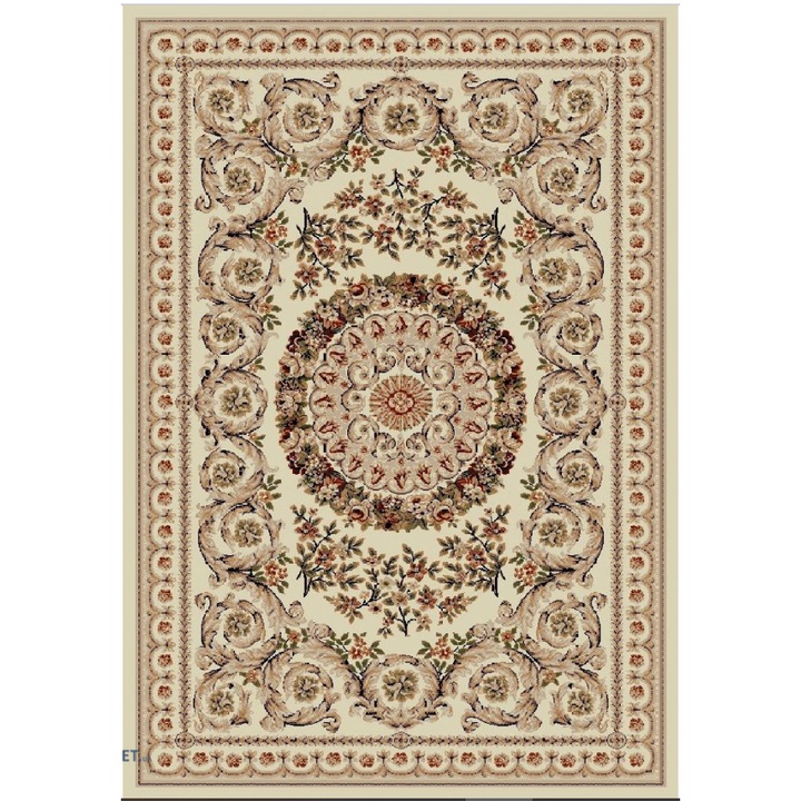 Covor Model Covorexpert Lotos 539-100, Marime 150 x 230 cm, Bej, Crem, Lungime Fir 8 mm, Antialergic, Polipropilena, Living, Dormitor, Sufragerie, Birou 150 x 230