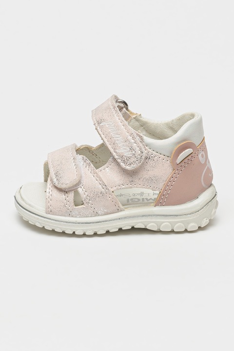 Primigi, Сандали от еко кожа с брокат, Бледо розово