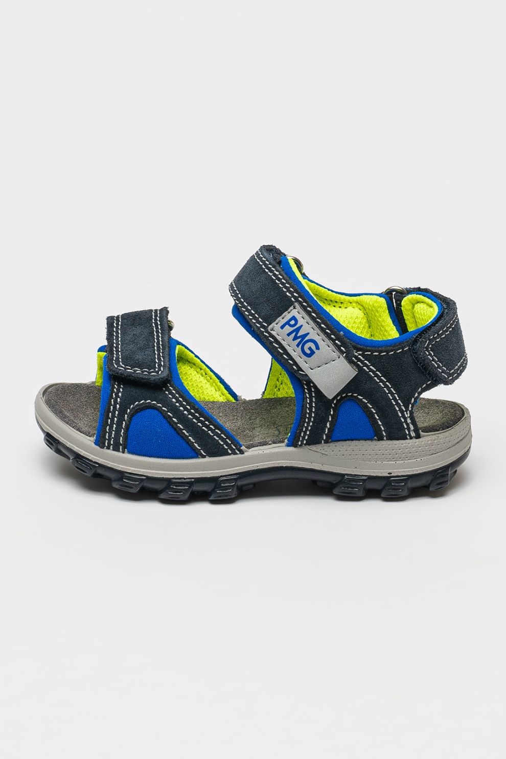 Primigi, Sandale din piele cu velcro, Albastru ultramarin, 25 EU