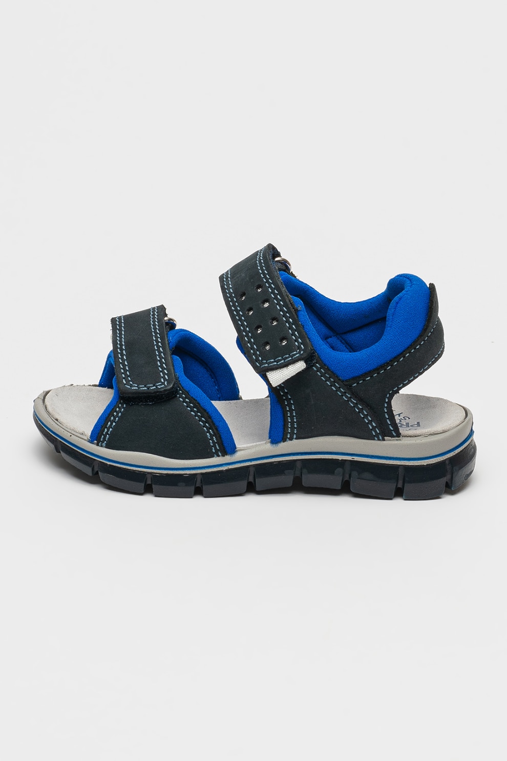 Primigi, Sandale din piele intoarsa cu velcro, Albastru royal, Bleumarin, 32 EU
