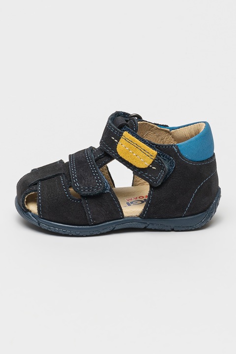 Primigi, Велурени сандали Fisherman, Ултрамарин синьо/Светлосин