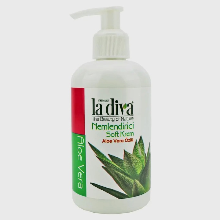 Crema hidratanta cu aloe vera, extract galbenele, La Diva, 250 ml