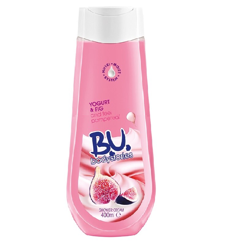 Gel de dus B.U. In Action, cu iaurt & smochine, 400 ml