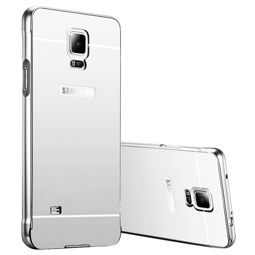 Larry Belmont badge dress Husa Luxury Mirror Case Samsung Galaxy Note 4 Silver - eMAG.ro