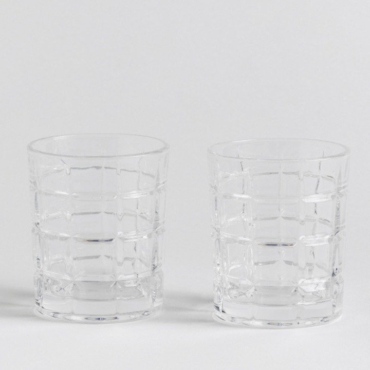 Set 2 pahare + cuburi racire in saculet efron 280 ml