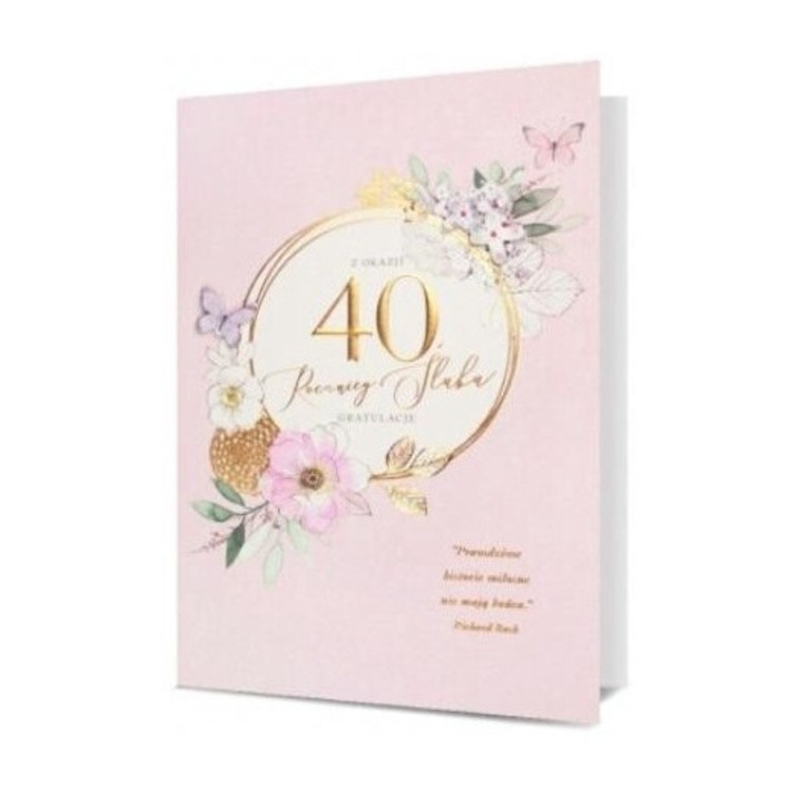 B6 Pass 40 de ani de casatorie, felicitare