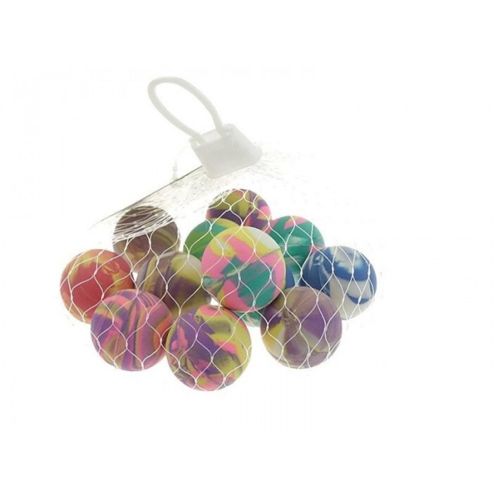 12 db gumigolyós készlet, 2,5 cm ADAR, 96x152 mm, 3 év feletti gyermekek számára