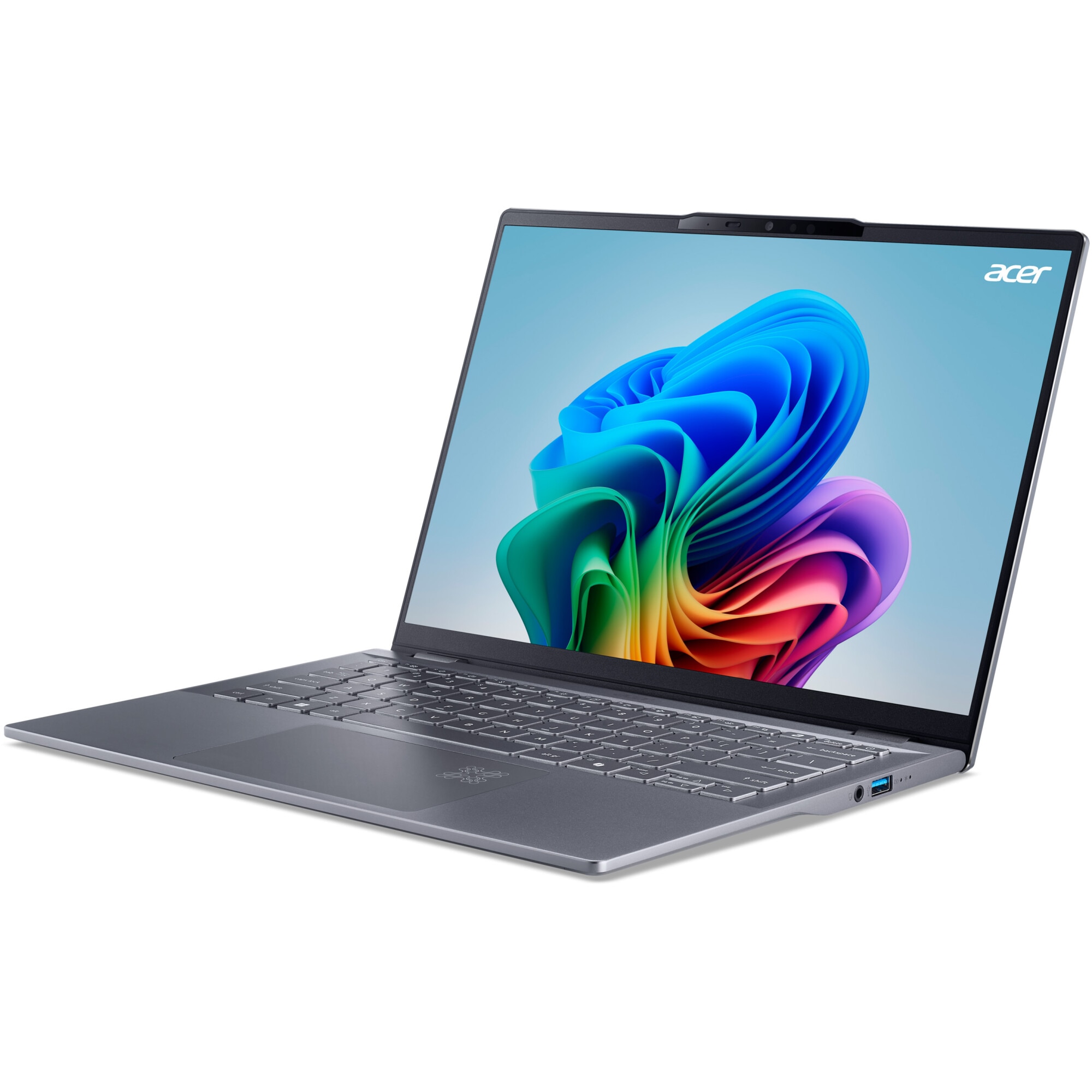 Laptop Acer Swift 14 AI OLED SF14-51-78FT cu procesor Intel® Core™ Ultra 7-256V pana la 4.8 GHz, 14", WUXGA OLED, 16GB LPDDR5X RAM, 1TB SSD, Intel® Arc™ Graphics, Windows 11 Home, Steel Gray