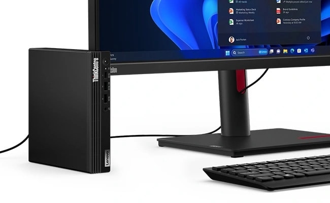 Sistem Desktop PC Lenovo ThinkCentre M70q Gen 5 cu procesor Intel