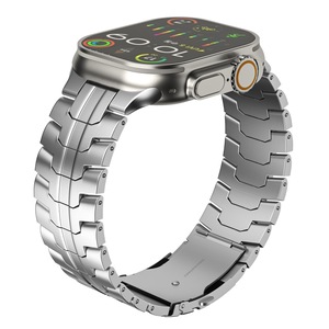 Curea metalica pentru Samsung Galaxy Watch Ultra 47mm Daden® W063, Inchidere metalica, Otel inoxidabil, Argintiu