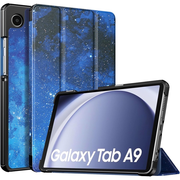 Husa Sigloo pentru tableta Samsung Galaxy Tab A9, 8.7 inch, Starlight, Trifold, Smart Cover, Ultraslim