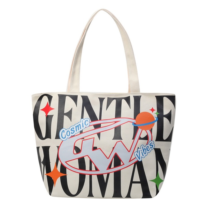 Geanta tote dama, Panza, 47x21x27CM, Multicolor