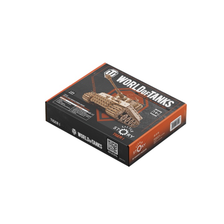 Összeszerelő modell Tiger M1, World of Tanks, 1:24, ragasztómentes, 14+