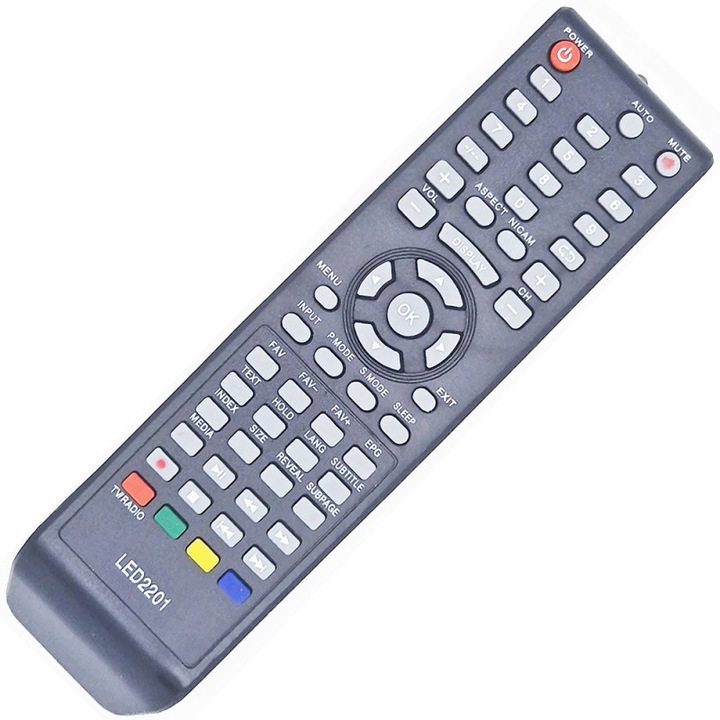 Дистанционно за телевизор EBODA, KONKA, AUDIOSONIC, AKAI LED2201, evoremote®, черно