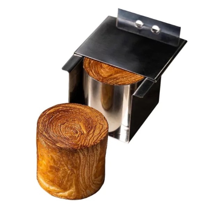 Forma de copt cilindrica din inox pentru patiserie si new york roll, 65x60 mm