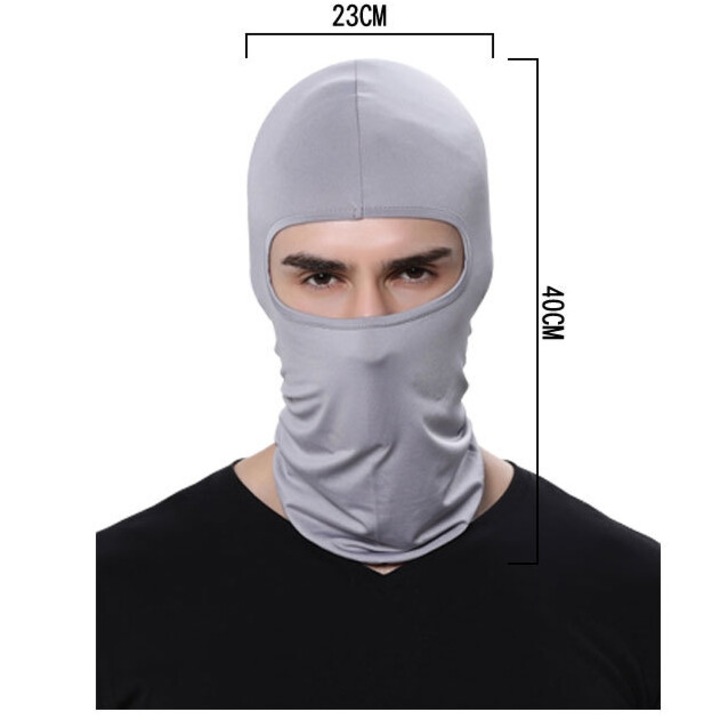 Set 2 Cagula moto, gri, M, Lycra, unisex, pentru toate anotimpurile