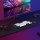 Геймърска клавиатура Rqiurpn, мини 60%, 61 клавиша, RGB осветление, ергономичен дизайн, черна
