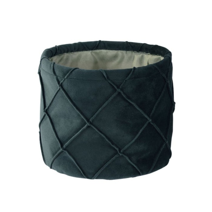 Cos depozitare Antbro® din catifea, rotund, 18 x 15.5 cm