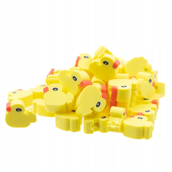 Set margele, DIYQueen, H753, rosu/galben, 50 bucati