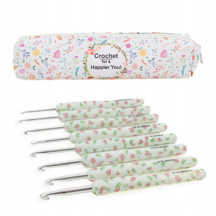 Set carlige de crosetat, DIYQueen, H755, aluminiu, 8 buc