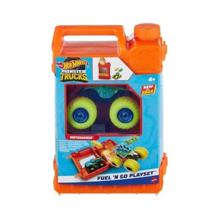 Комплект Hot Wheels Monster Trucks, Motosaurus, 223x153 mm, многоцветен