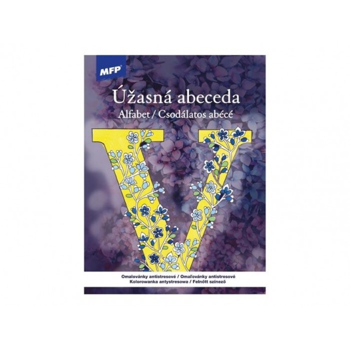 Anti-stressz kifestőkönyv Alphabet 210x290mm 32s