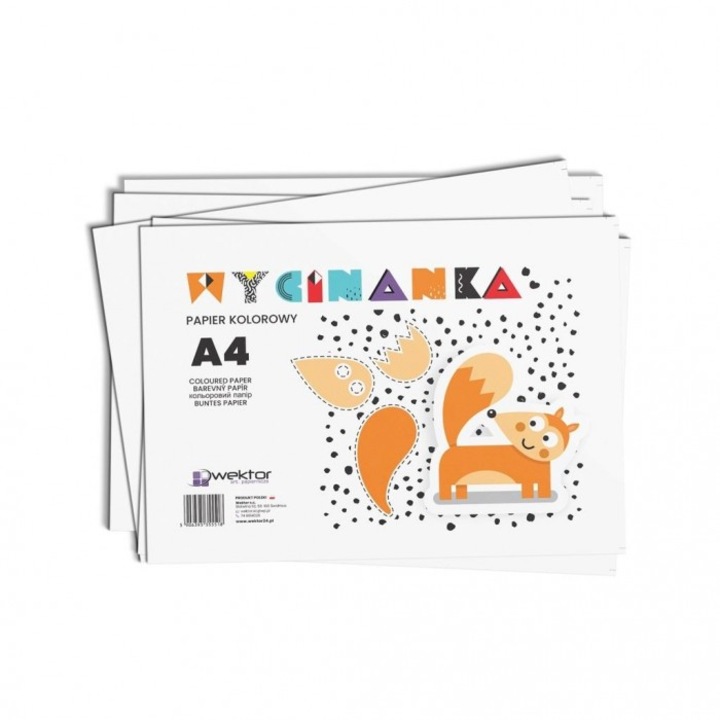Hartie colorata A4, 20 coli, Wektor, 297x210mm