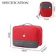Set Trusa Medicala, SINBINTA, 2 buc, Rezistent la apa si umiditate, Design spatial independent cu mai multe straturi, Organizator de calatorie, Nu include medicamente, Pentru acasa, camping, birou, Panza oxford/Poliester, 25*20*13.5cm/14*11*2cm, Rosu