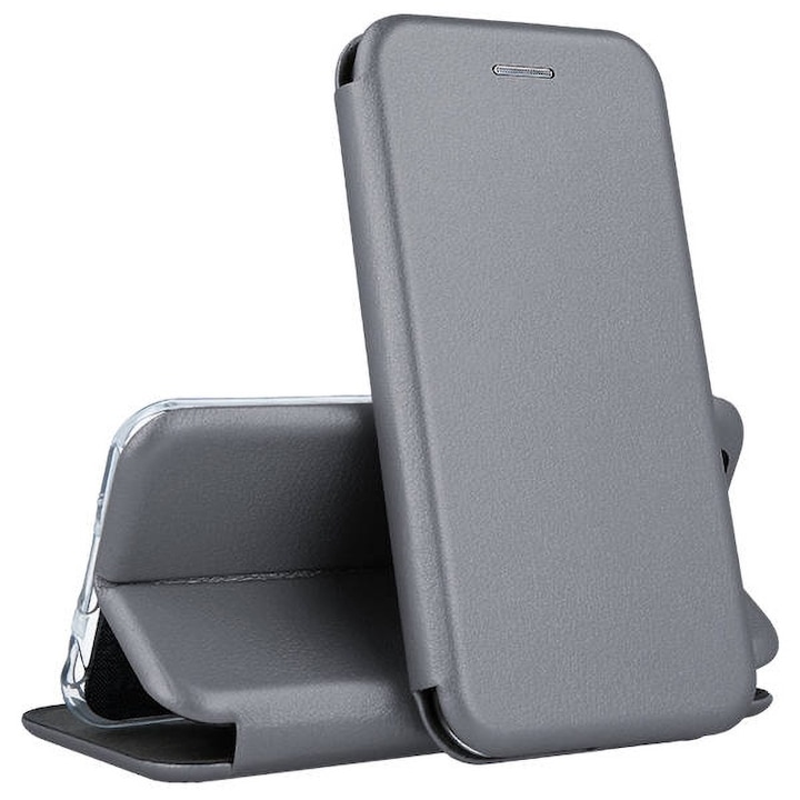 FlipBook Case Silver Π·Π° Oppo A59 - ΠΠ°Π³Π½ΠΈΡΠ½Π° ΠΎΠ±Π²ΠΈΠ²ΠΊΠ° - ΠΠΊΠΎ ΠΊΠΎΠΆΠ°