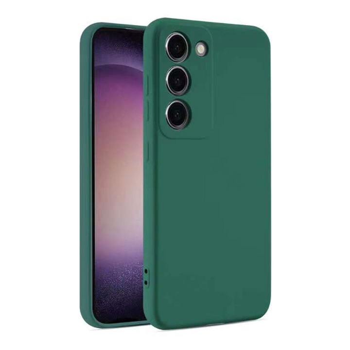 Калъф Intense Green за Motorola Moto G84 - микрофибър и мек TPU