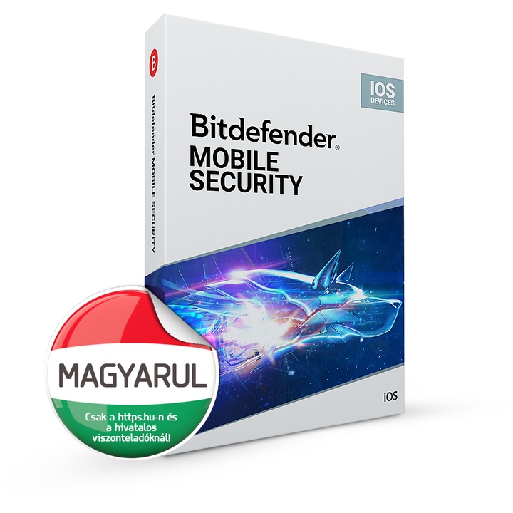 Bitdefender Mobile Security for iOS vírusirtó magyar, 1 eszköz 1 évre, elektronikus licensz