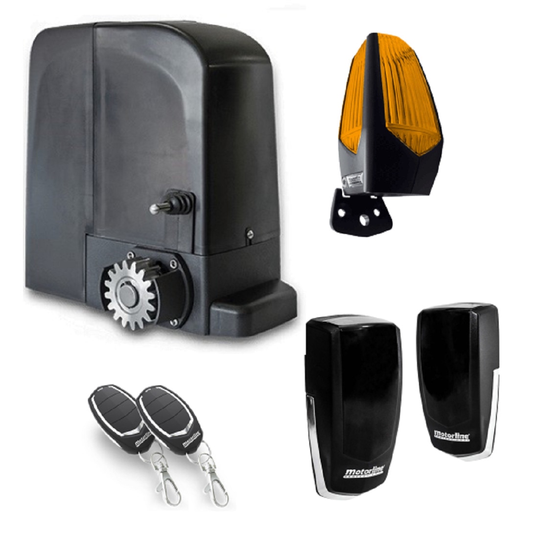 Automatizare poarta culisanta 500 KG/ Acumulator back-up inclus - MOTORLINE