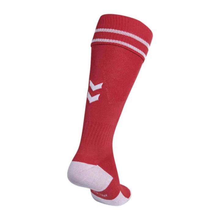 Jambiere Fotbal HUMMEL Profesionale, cu efect de amdwqdqwdqwortizare in zona calcaiului si a degetelor, Unisex, Rosu/Alb