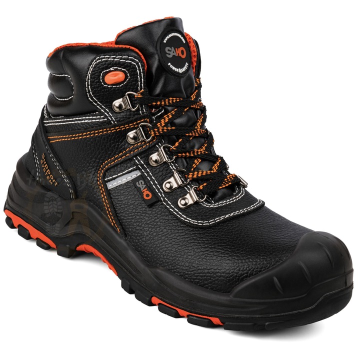 Pantofi De Lucru Cu Protectie, Sako PGT, Certificata CE, Material impermeabil, Textil, Negru, 46