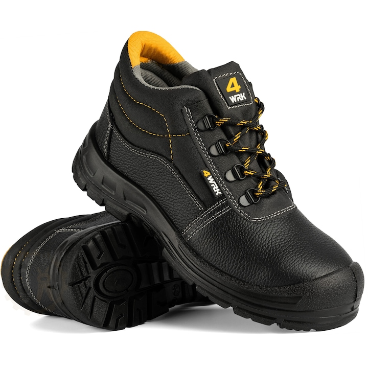 Pantofi De Lucru Cu Protectie, Sako PGT, 4WRK SOL S3, Certificata CE, Material impermeabil, Textil, Negru, 40