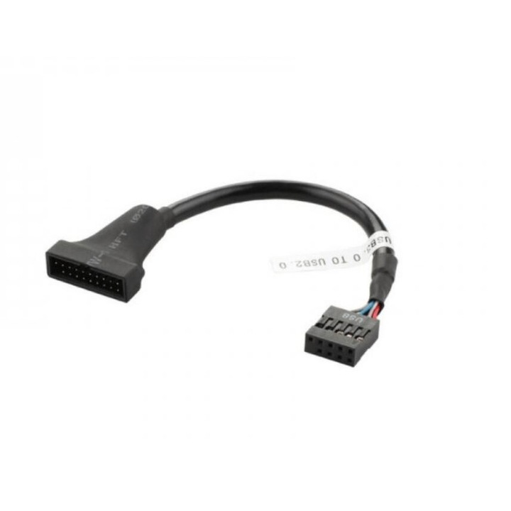 Cablu adaptor USB 3.0 tata la USB 2.0 mama pentru placa de baza carcasa 19/20 pin la USB 2.0 placa de baza 9 pin