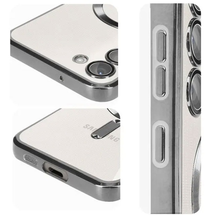 Ezüst bevonatú MagSafe tok Samsung S24 Ultra készülékhez - ElectroEdge & Clear
