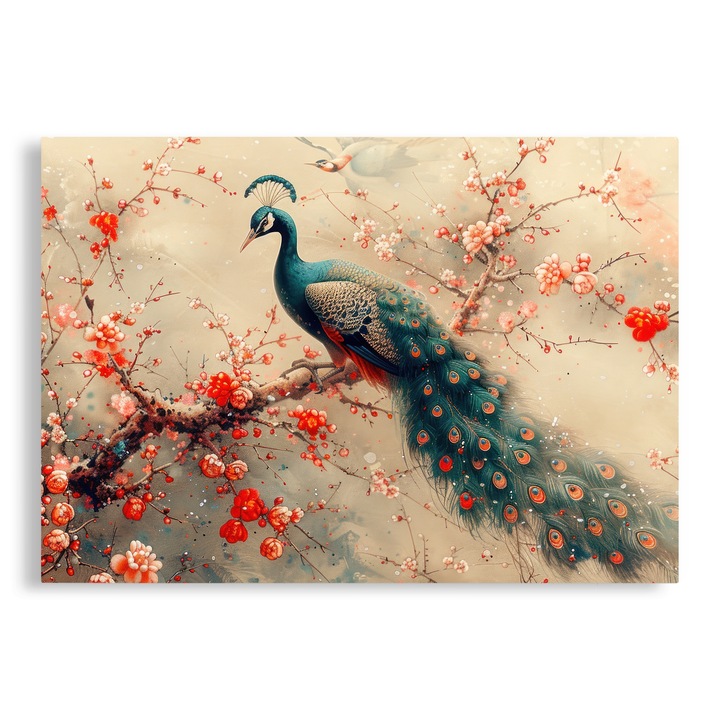 Tablou Canvas, Paun, 70x100 cm