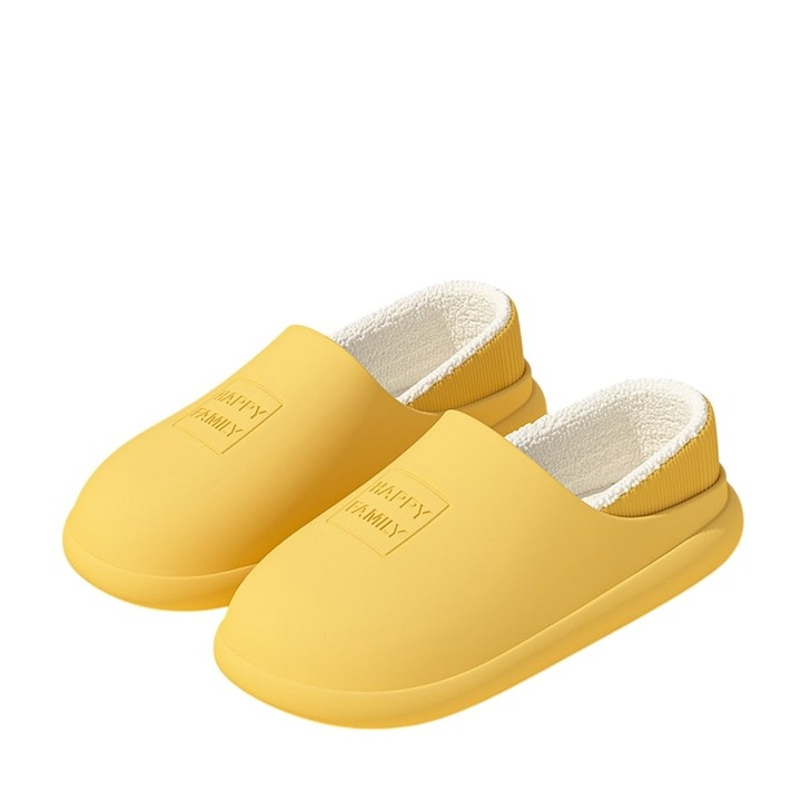 Pantofi de interior, Rezistenti la apa, EVA, Galben, 40EU