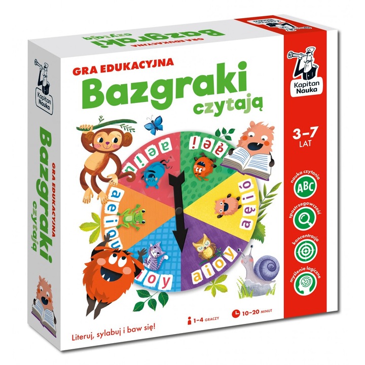 Joc educativ, Edgard, 3-7 ani, 54 cuvinte, 245x250x60 mm, multicolor