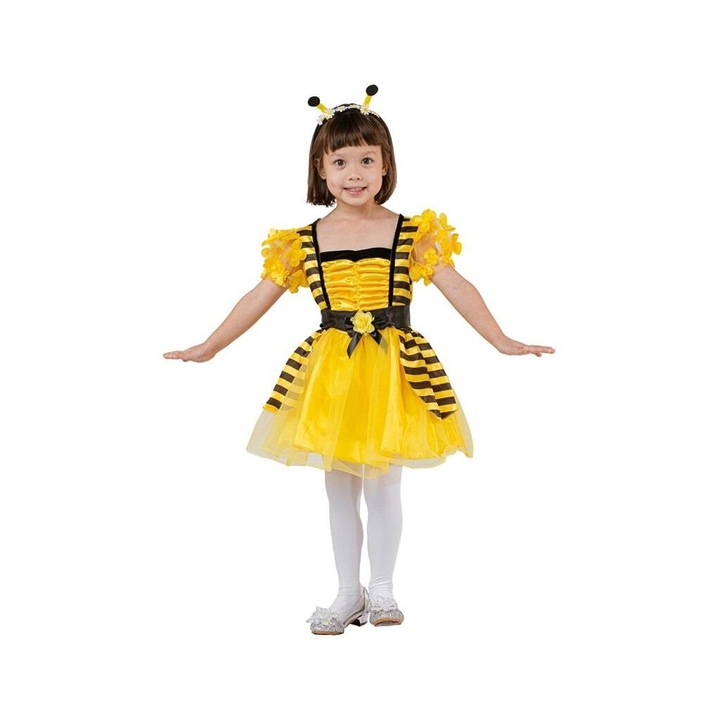 Costum albinuta pentru copii, Godan, Palarie albina, multicolor, 92/104 cm, set