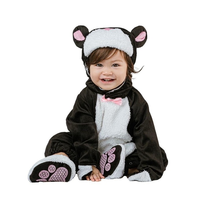 Costum Micul Pisoi, Godan, 92/104cm, alb, set complet