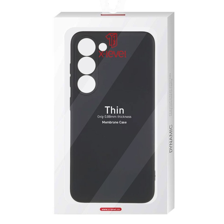 Тънък черен калъф X-Level за Oppo Reno5 5G / Reno5 K - микрофибър, материал TPU