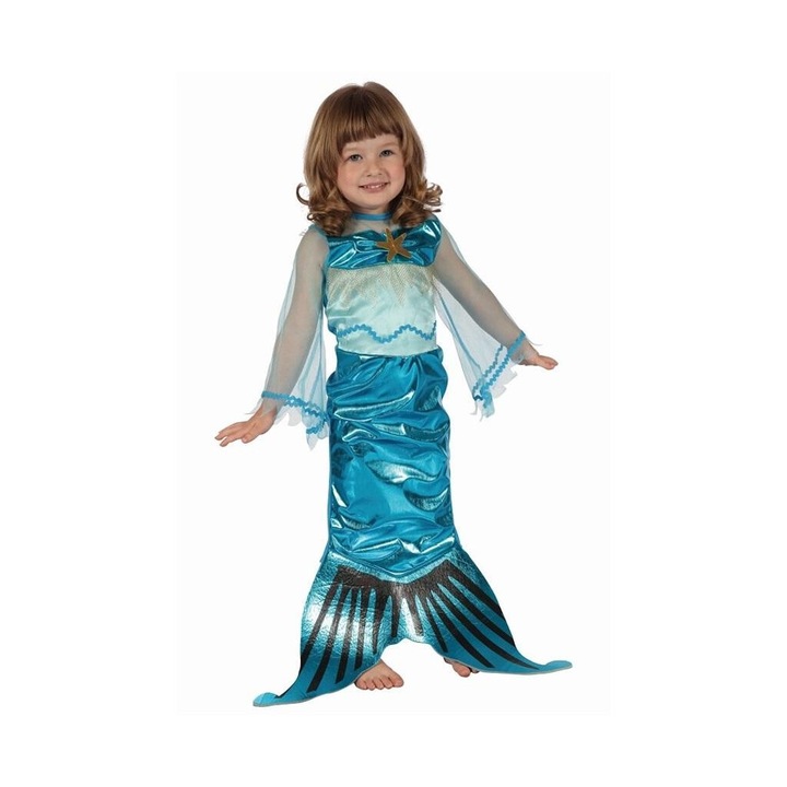 Costum sirena albastra, marime 92/104cm