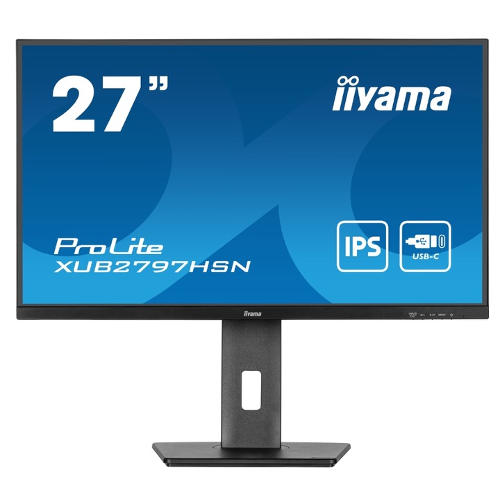 Iiyama ProLite XUB2797HSN-B2 számítógép monitor 68,6 cm (27") 1920 x 1080 pixelek Full HD LED Fekete (XUB2797HSN-B2)
